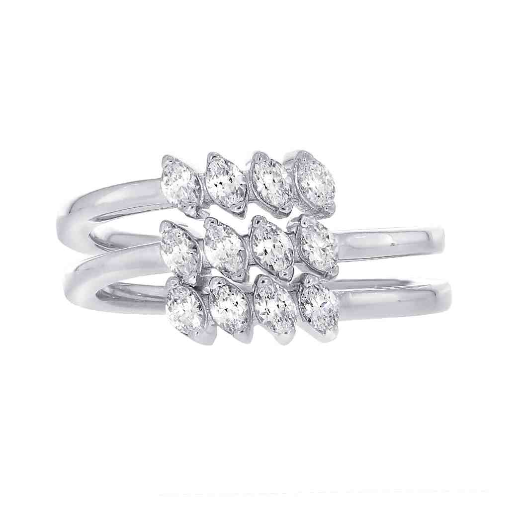 Marquise Crossover Diamond Ring LR12828A 3.50X2.0